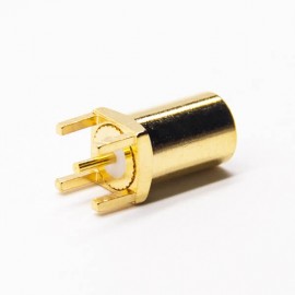 射频连接器mcx母头直式镀金插孔接PCB板
