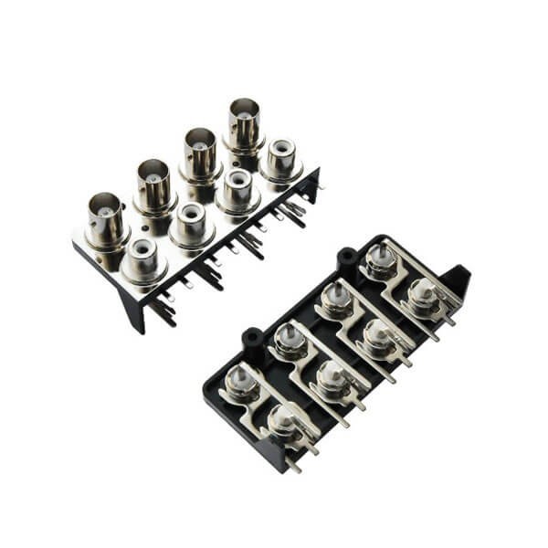 pcb连接器头 弯式母头 BNC射频同轴带RCA pcb连接器头 弯式母头 BNC射频同轴带RCA