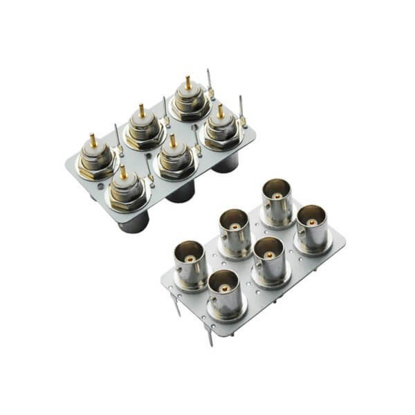 pcb 插座6同轴射频直式母头 BNC连接器 pcb 插座6同轴射频直式母头 BNC连接器