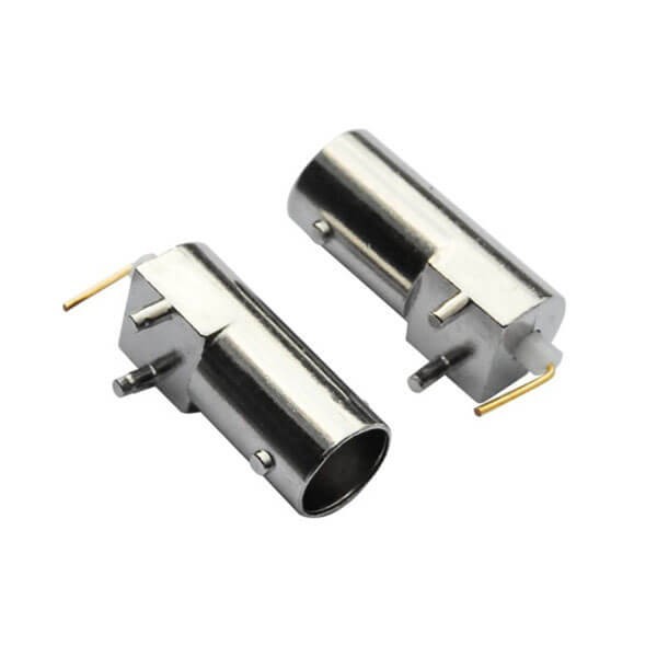 bnc 连接器 90度射频同轴 母头锌合金 PCB插座板 bnc 连接器 90度射频同轴 母头锌合金 PCB插座板