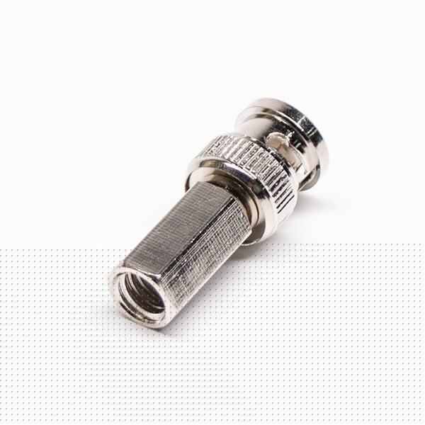 BNC公头同轴连接器器插头螺母紧锁接线 BNC公头同轴连接器器插头螺母紧锁接线