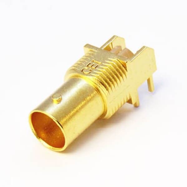 BNC母接头弯式连接器 插板式接PCB板8mm BNC母接头弯式连接器 插板式接PCB板8mm
