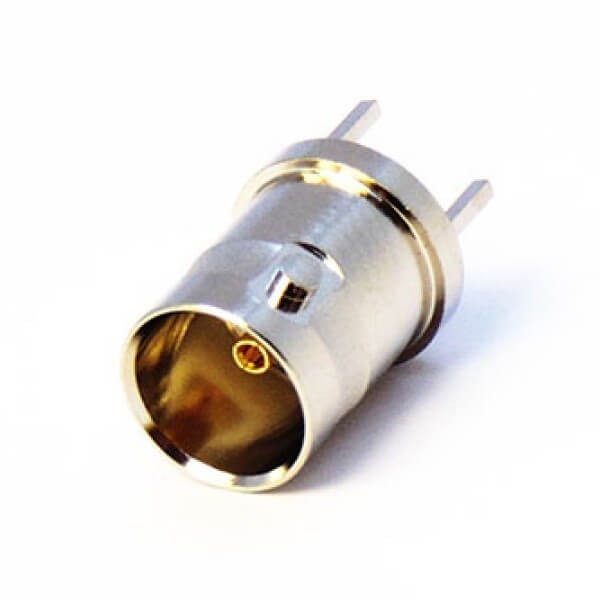 穿墙BNC连接器母头直式接PCB板端插座 穿墙BNC连接器母头直式接PCB板端插座