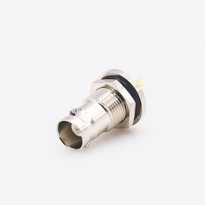 BNC连接器面板安装防水母头前锁穿墙直式接线焊接 BNC连接器面板安装防水母头前锁穿墙直式接线焊接