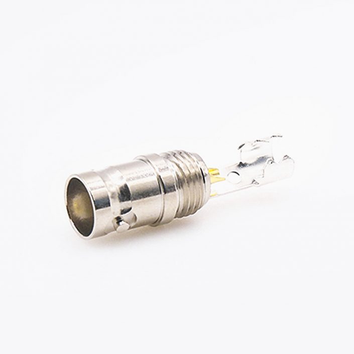 BNC焊接连接器母头直式75Ω带弹簧后锁穿墙用于SYV-50-5-1接线 BNC焊接连接器母头直式75Ω带弹簧后锁穿墙用于SYV-50-5-1接线