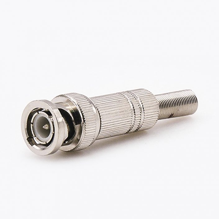 BNC连接器头直式接线带弹簧焊接用于SYV-50-3 BNC连接器头直式接线带弹簧焊接用于SYV-50-3
