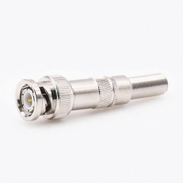 BNC连接器公头带弹簧直式焊接用于SYV-75-4 BNC连接器公头带弹簧直式焊接用于SYV-75-4