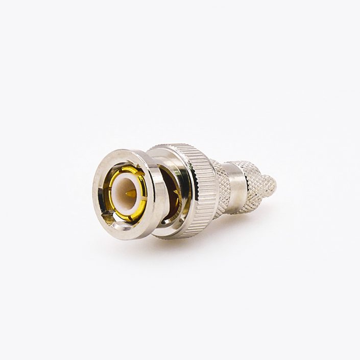 SYV-50-2-2的BNC公头压接连接器直式接线 SYV-50-2-2的BNC公头压接连接器直式接线
