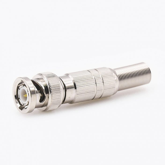 带有弹簧连接器用于SYV-50-5-1BNC公头直式焊接 带有弹簧连接器用于SYV-50-5-1BNC公头直式焊接