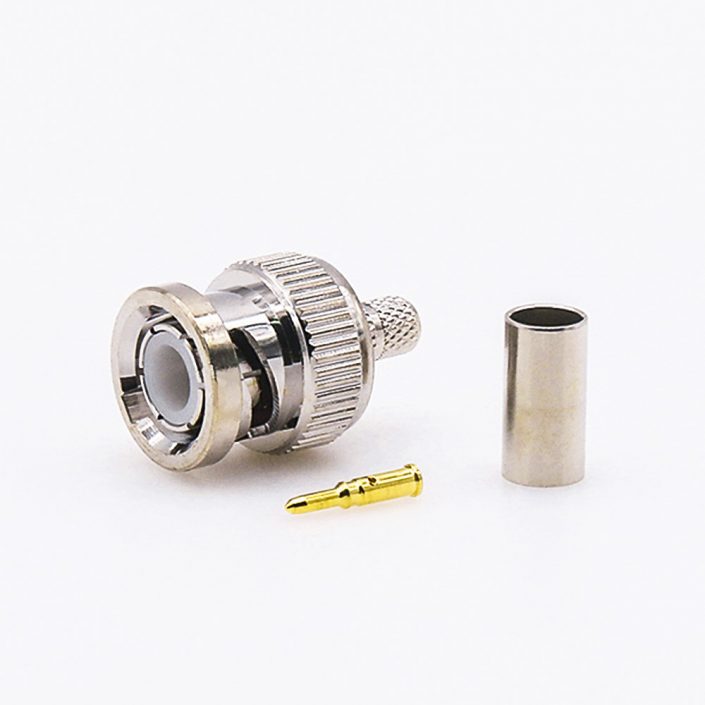 RG58/RG142公头压接接线连接器 RG58/RG142公头压接接线连接器