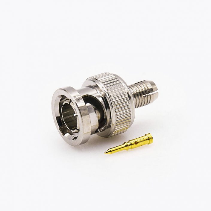 BNC连接器公头SYV-75-4直式75Ω接线压接 BNC连接器公头SYV-75-4直式75Ω接线压接