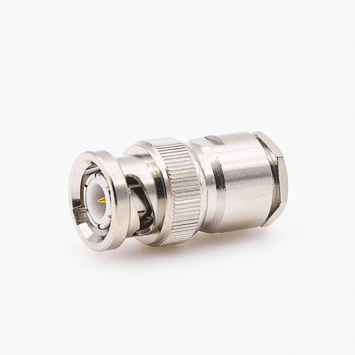 BNC连接器SYV-50-5-1的螺丝固定公头直式接线螺母锁紧 BNC连接器SYV-50-5-1的螺丝固定公头直式接线螺母锁紧