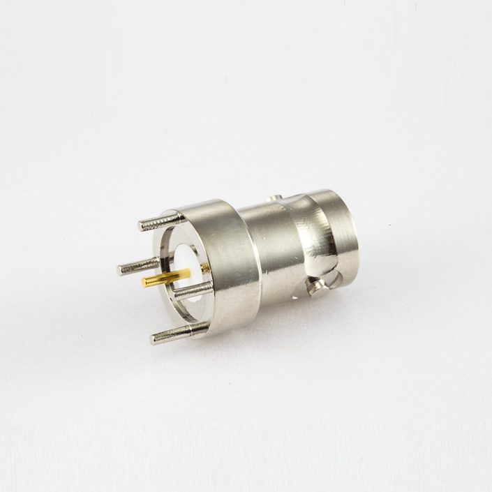 BNC连接器50Ω直式PCB安装母头插孔 BNC连接器50Ω直式PCB安装母头插孔