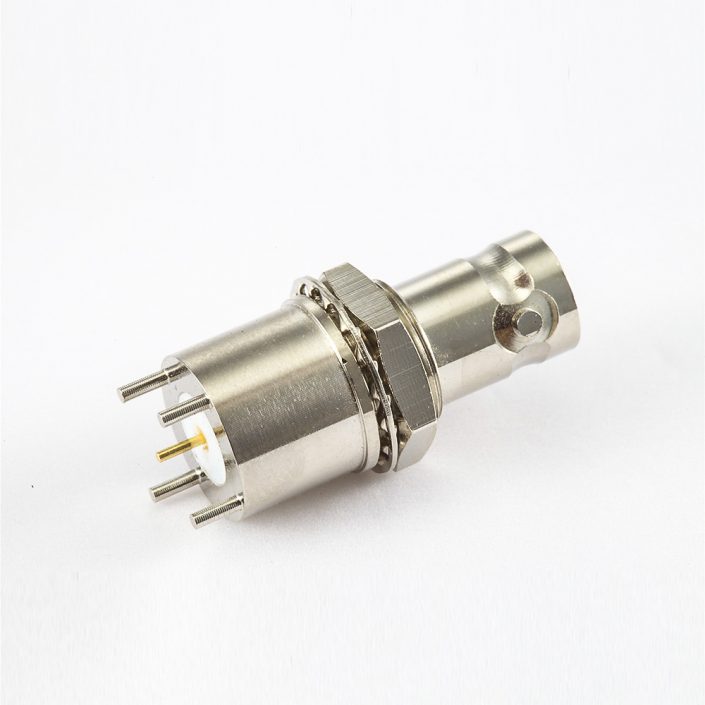 BNC连接器PCB安装和面板安装前锁穿墙插孔母头直式75ohm BNC连接器PCB安装和面板安装前锁穿墙插孔母头直式75ohm