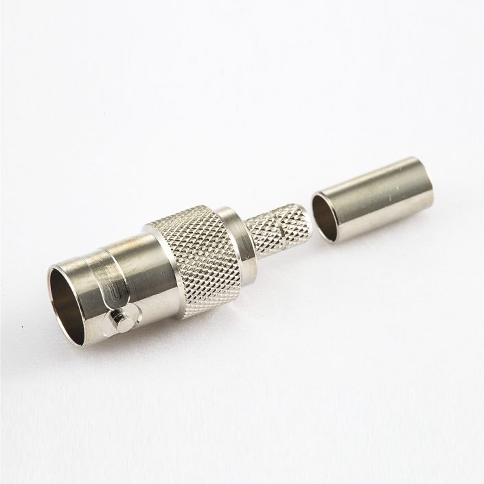 BNC连接器压接接线用于SYV75-3/3C-2V母头直式75ohm BNC连接器压接接线用于SYV75-3/3C-2V母头直式75ohm