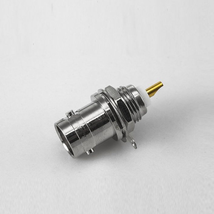 接线焊杯BNC连接器母头直式面板安装后锁穿墙50ohm 接线焊杯BNC连接器母头直式面板安装后锁穿墙50ohm