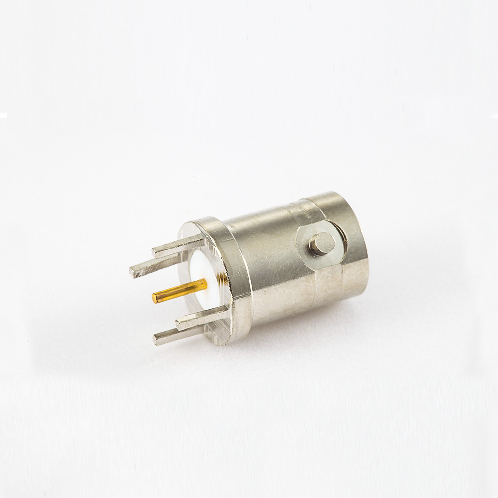 焊接型BNC母连接器用于PCB安装直插孔75ohm