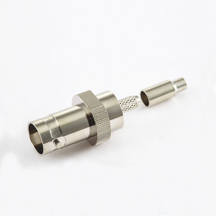 RG179BNC连接器RG179/1.5C-2V75Ω母头直式接线压接 RG179BNC连接器RG179/1.5C-2V75Ω母头直式接线压接
