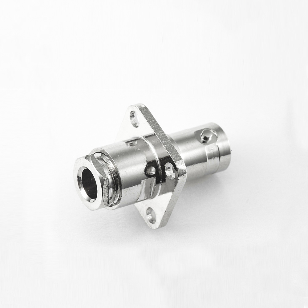 BNCSYV75-3/3C-2V接线螺母锁紧4孔法兰母头直式75ohm连接器