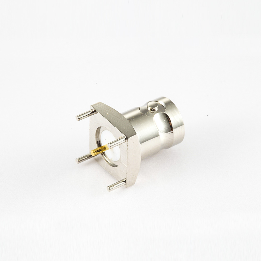 BNC母头连接器用于PCB直插50ohm