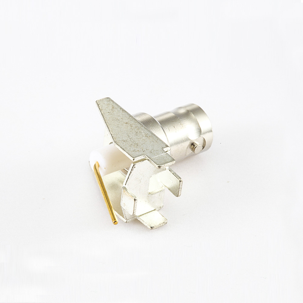 焊接类型BNC连接器PCB安装母头弯插50ohm
