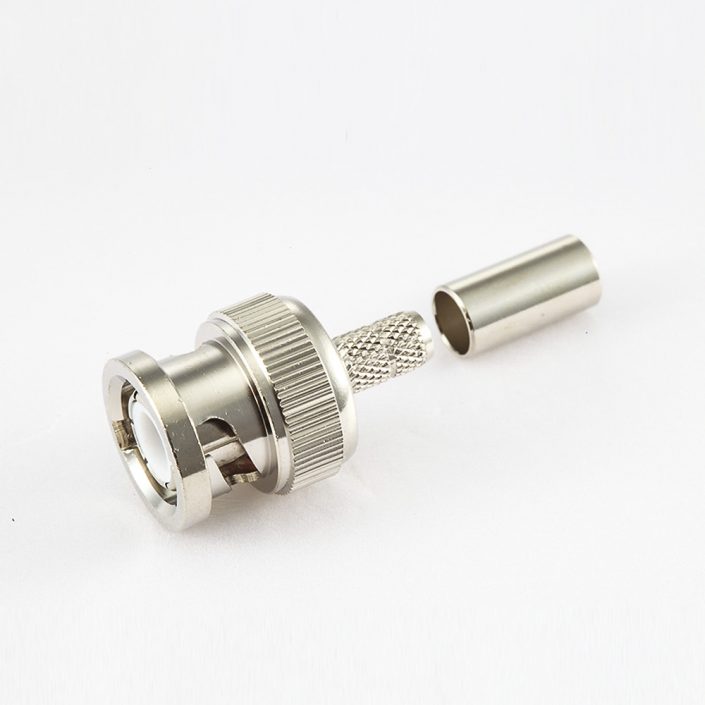 RG58/RG142压接公头180度的BNC连接器