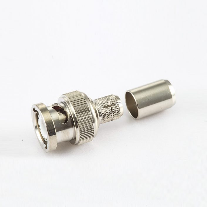 BNC连接器用于RG6接线75Ω公头直式压接