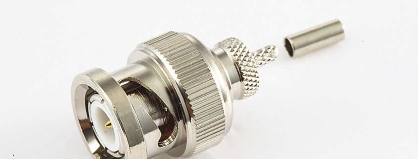 压接接线BNC连接器公头直型