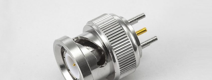 BNC公头连接器直式PCB安装插孔