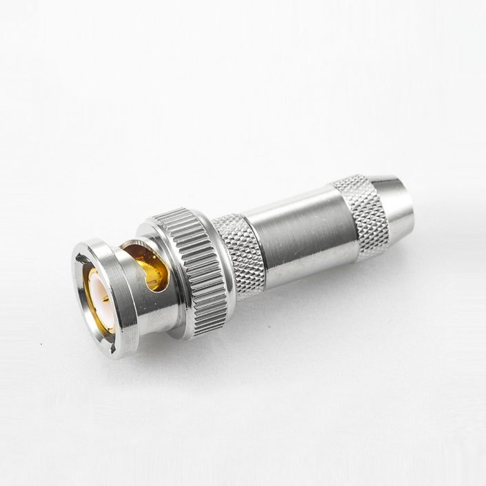 RG179/SYV75-1.5接线公头的180度BNC连接器焊接