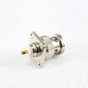 焊杯面板安装4孔法兰接线BNC连接器公头直型