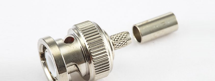 BNC连接器压接SYV50-2接线公头直式