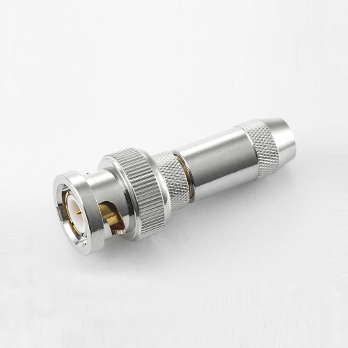用于RG59/SYV75-4的BNC连接器RG59公头75Ω直式接线焊接