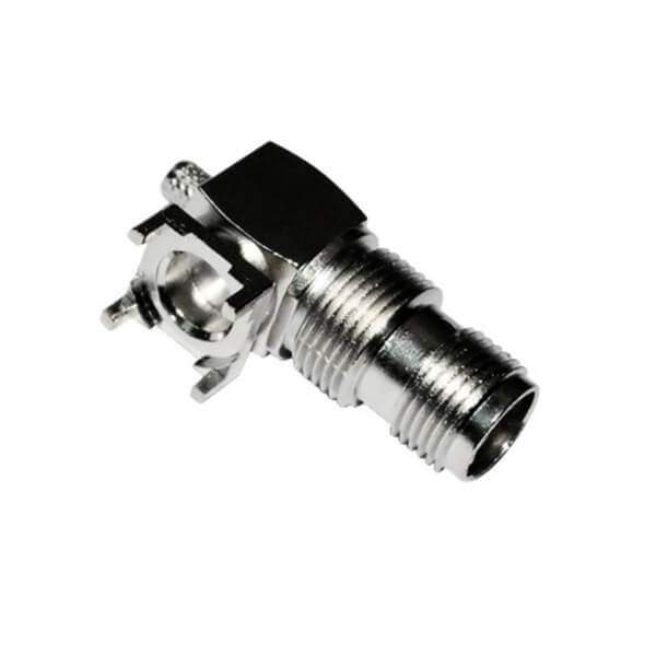 tnc穿墙式弯式母头 pcb板端射频同轴连接器 tnc穿墙式弯式母头 pcb板端射频同轴连接器