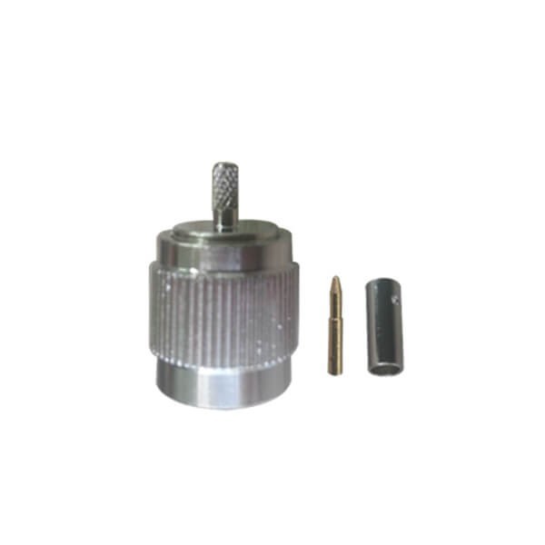 公头接线RG316D直式压接RF射频同轴连接器tnc
