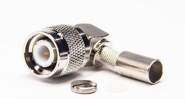 tnc公头连接器弯式90度压接式接LMR240