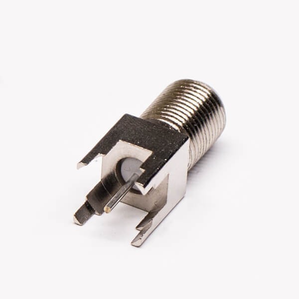 f 型同轴射频连接器直式穿墙式75欧姆PCB板 f 型同轴射频连接器直式穿墙式75欧姆PCB板