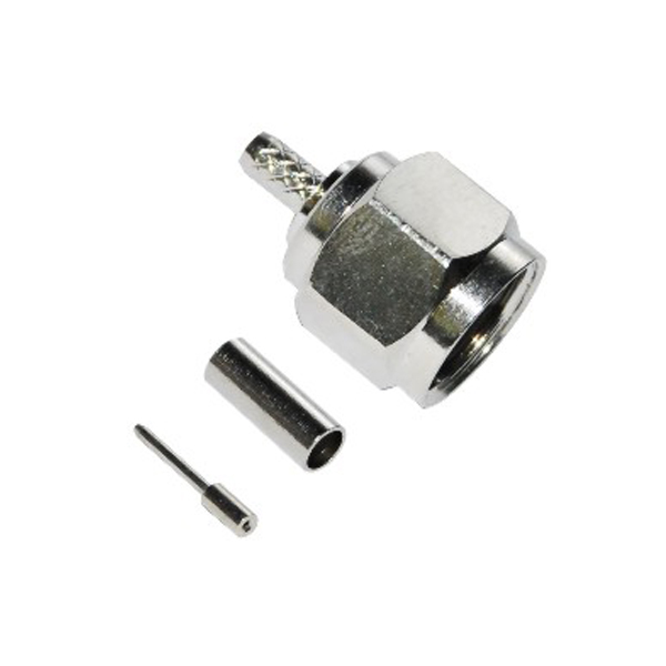 专业射频同轴连接器直头压接式公头线缆3C2V f连接器 专业射频同轴连接器直头压接式公头线缆3C2V f连接器