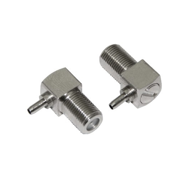 rf同轴连接器公头弯式压接接线RG179 F型连接器 rf同轴连接器公头弯式压接接线RG179 F型连接器