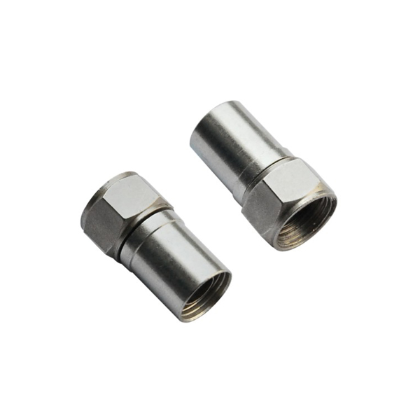 f头系列连接器直通公头同轴线RG6 f头系列连接器直通公头同轴线RG6