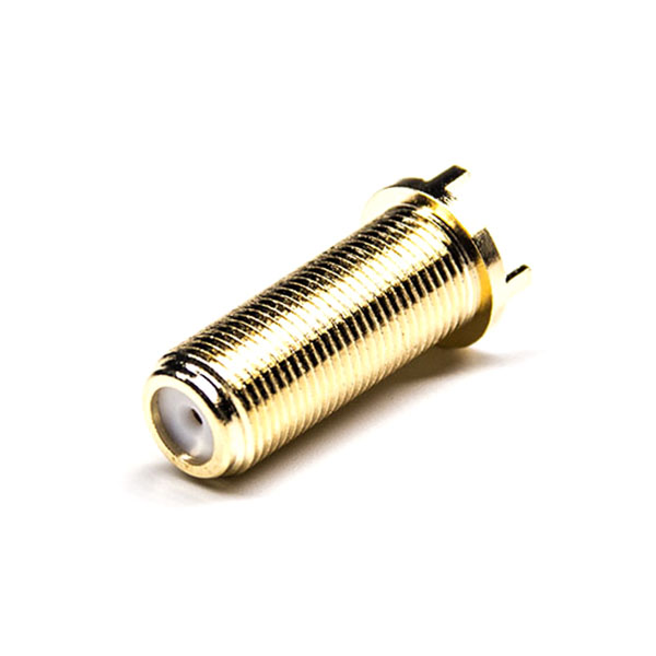 F头直式射频同轴连接器母头镀金插PCB板