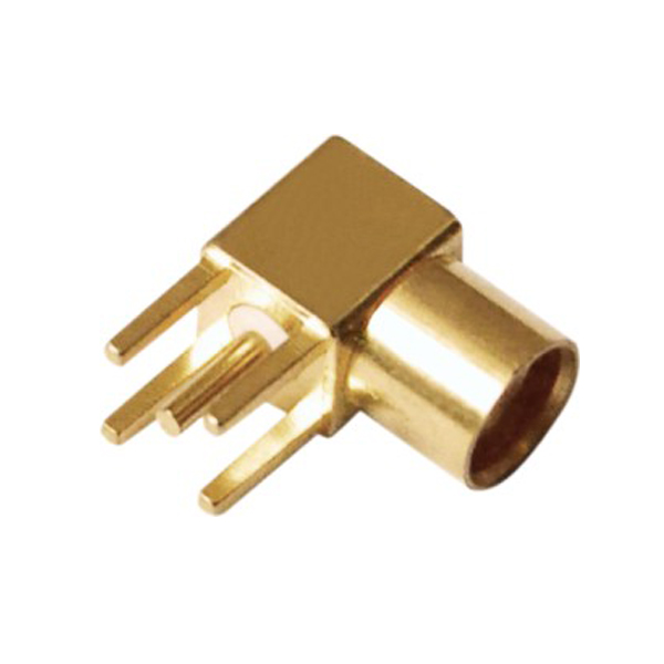 pcb射频连接器板端mcx同轴弯式镀金母头 pcb射频连接器板端mcx同轴弯式镀金母头