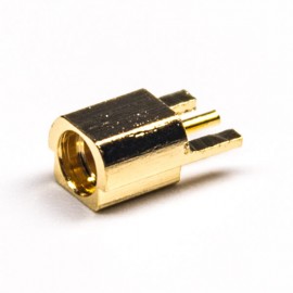 MCX母头直式连接器贴板式接PCB板镀金