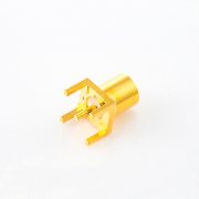 MCX接头焊接母直式插孔铜镀金50Ω