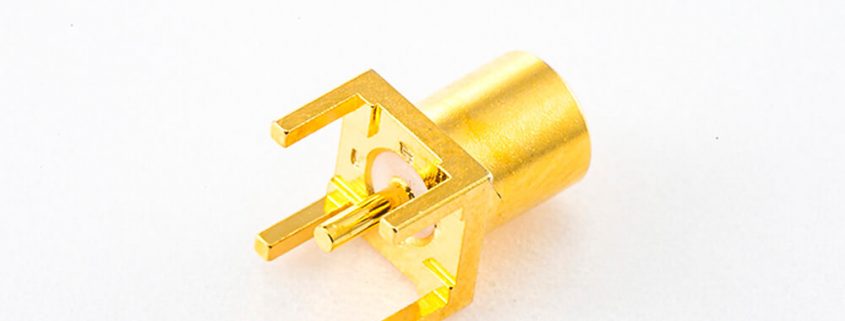MCX接头焊接母直式插孔铜镀金50Ω