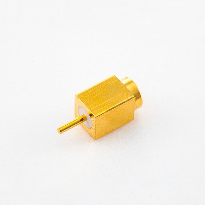 贴片连接器MCX母头直式铜镀金标准50Ω
