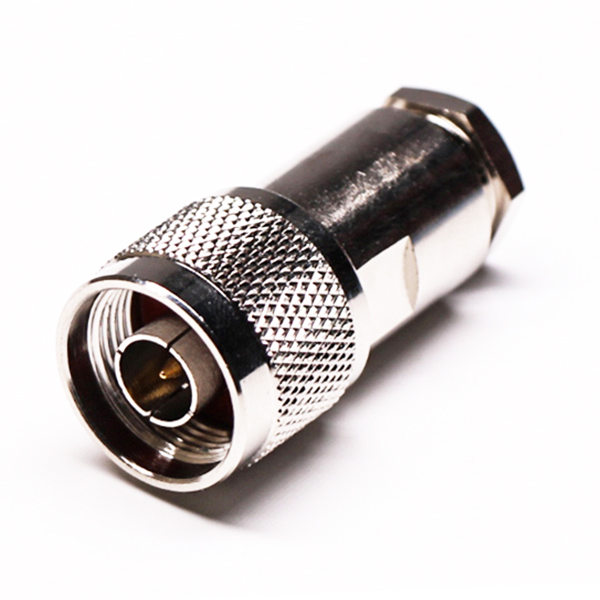 N头接口180度公头同轴连接器螺母锁紧 N头接口180度公头同轴连接器螺母锁紧