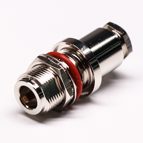 防水N型连接器直式母头穿墙式螺母锁紧防水接头 防水N型连接器直式母头穿墙式螺母锁紧防水接头