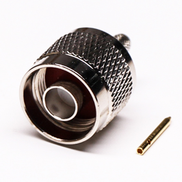 N型公头连接器直式压接式接同轴线缆 N型公头连接器直式压接式接同轴线缆