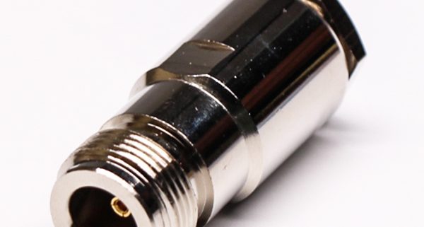 专业射频同轴连接器直式母头母针螺母锁紧